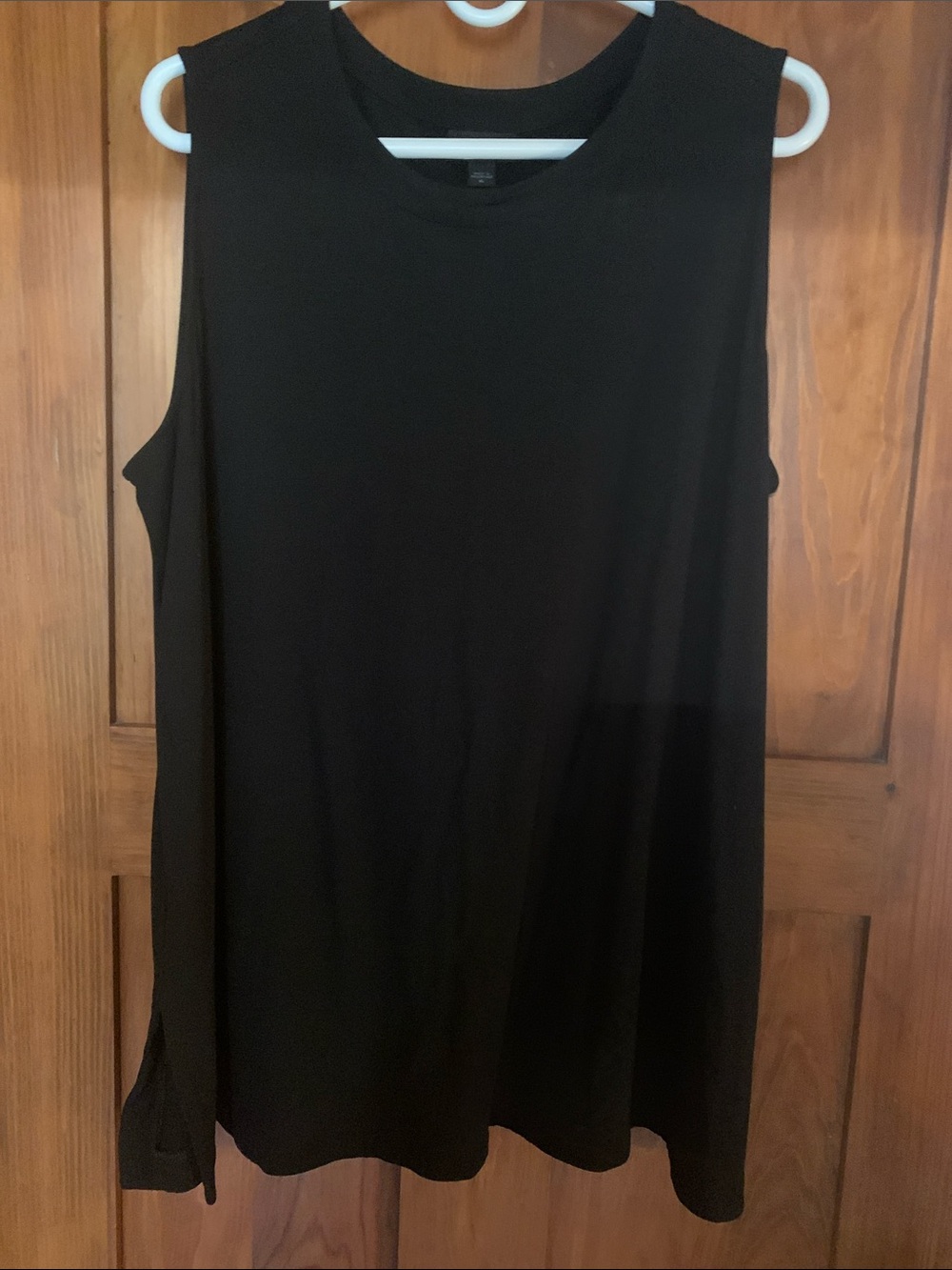 J. Jill Black Sleeveless Tunic Tank Top